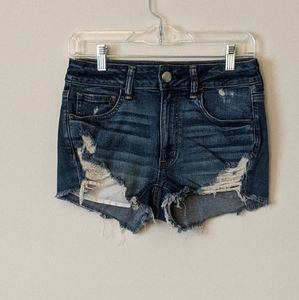 American eagle high rise jean shortie